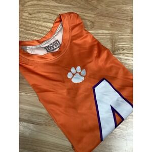 mens Loyal Clemson Tigers "4" Jersey performance Tee shirt Orange/white/purple L